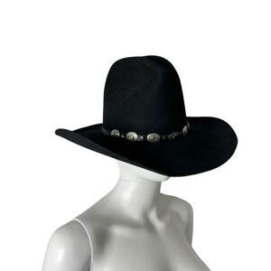 Vintage Golden Gate Hat Co Diablo Rancher Cowboy Black Felt Rodeo Western Hat